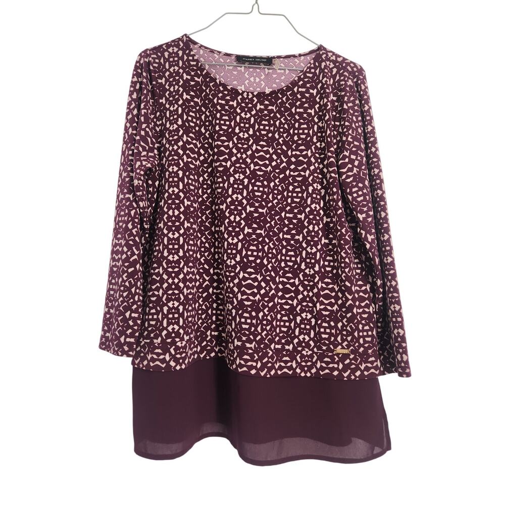 Ivanka Trump 3/4 Sleeve Top Womens Size Medium M